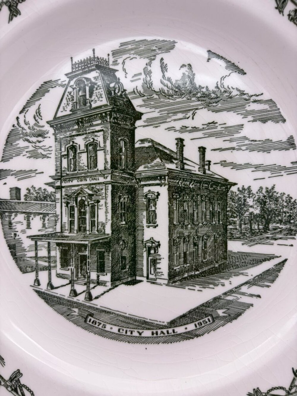 Vintage Greenville Ohio Treaty City Shawnee Creek Kilns Collector Plate 10in USA - Picture 4 of 8